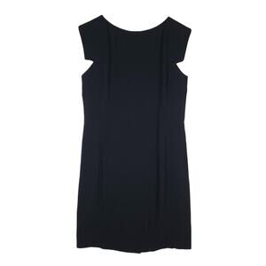 MMLaFleur Womens Black Sheath Dress Size 10 Elegant Workwear Power Classic Core
